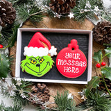 Personalised Grinch Biscuit Gift Box