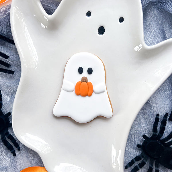 Halloween Ghost & Pumpkin Biscuit