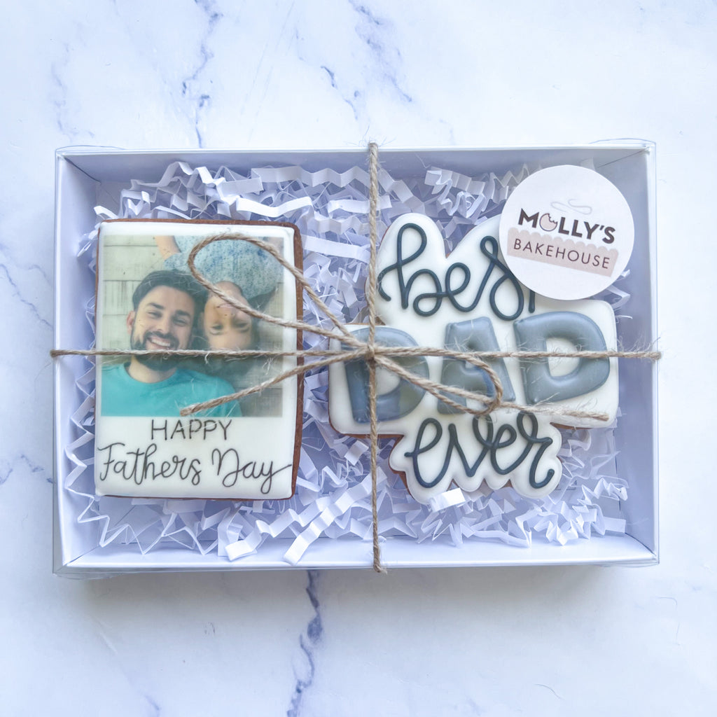 Personalised Father's Day Biscuits with Custom Photo – Molly's Bakehouse