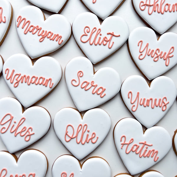 Personalised Wedding Place Card Biscuits