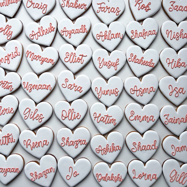 Personalised Wedding Place Card Biscuits