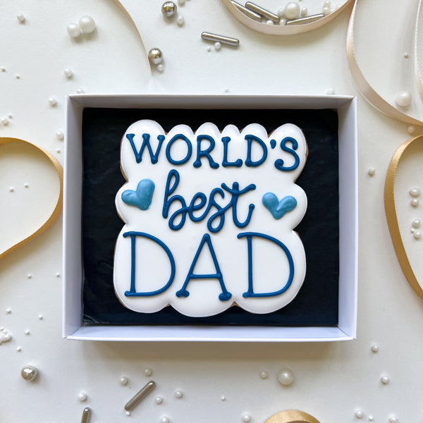 World's Best Dad Biscuit Gift Box