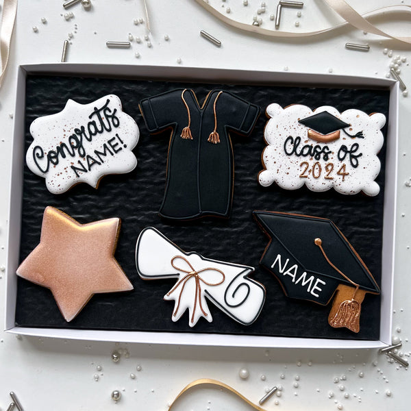 Full Graduation Biscuit Gift Box of 6