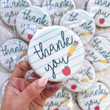 Printed Teacher "Thank You" Cellophane Bundles