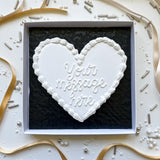 Personalised Luxury Giant Heart Biscuit