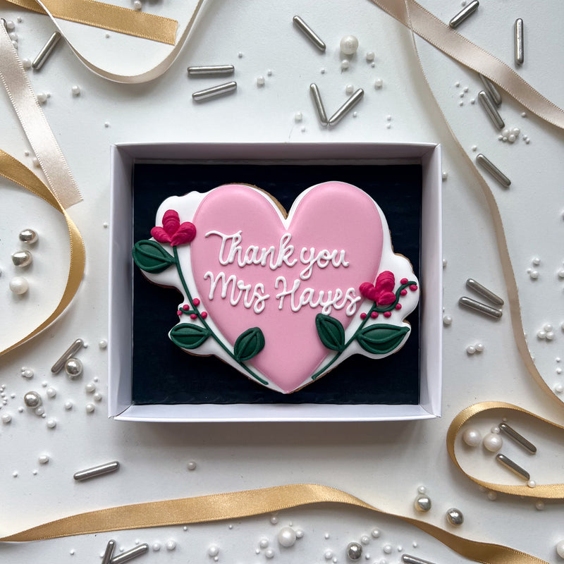 Personalised Love Heart Biscuit