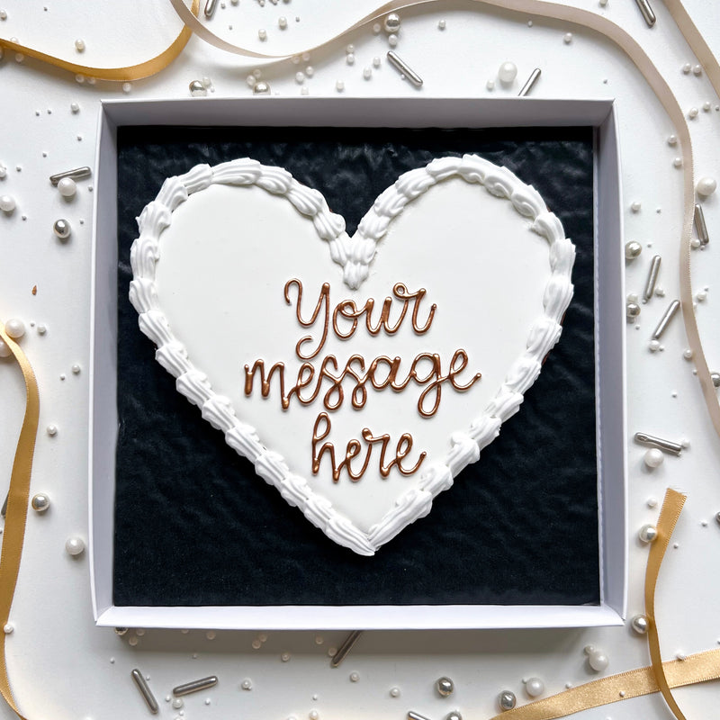 Personalised Love Heart Biscuit