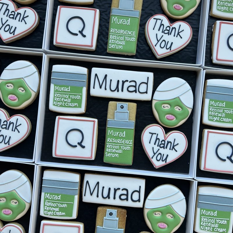 Personalised Corporate Biscuits Gift Box For Murad Skin Care